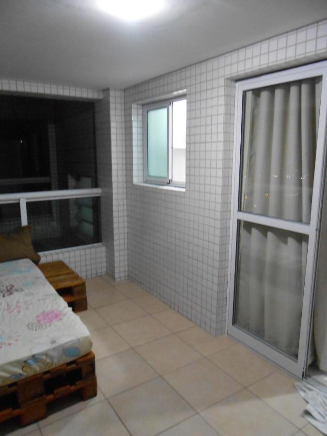Apto Varanda Gourmet Frente Ao Mar Praia Grande (Santos) Exteriör bild