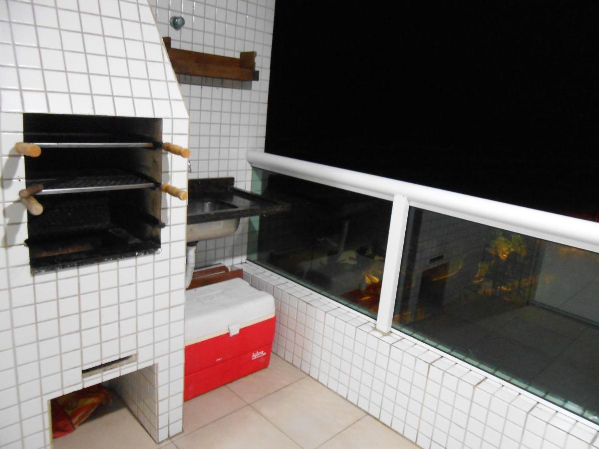 Apto Varanda Gourmet Frente Ao Mar Praia Grande (Santos) Exteriör bild