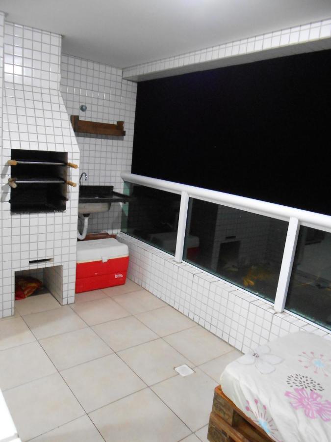 Apto Varanda Gourmet Frente Ao Mar Praia Grande (Santos) Exteriör bild